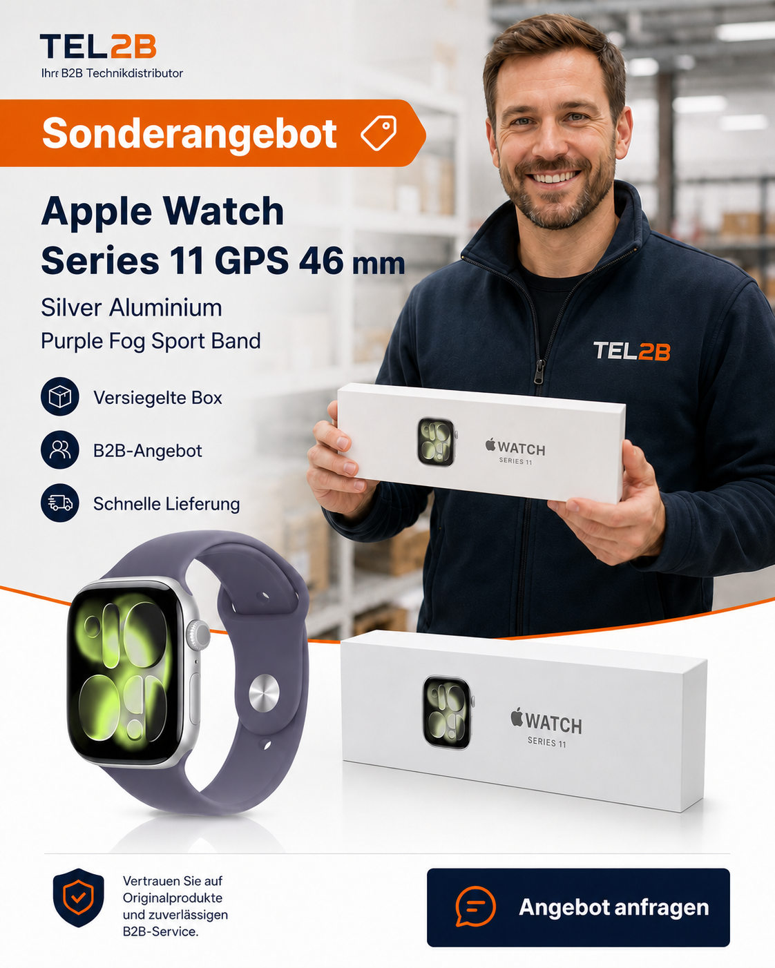 Apple Watch Series 11 GPS 46 mm Sonderangebot von TEL2B MARKET